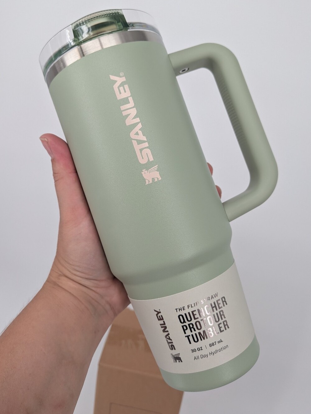 Stanley lichen Quencher ProTour Flip Straw Tumbler bottle cup 30 OZ NEW
